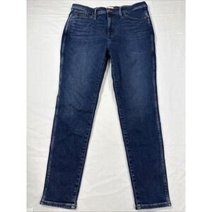 JEANS SKINNY Madewell Curvy 10" High-Rise WOMENS 34/28 Kingston Wash‎  NO TAGS